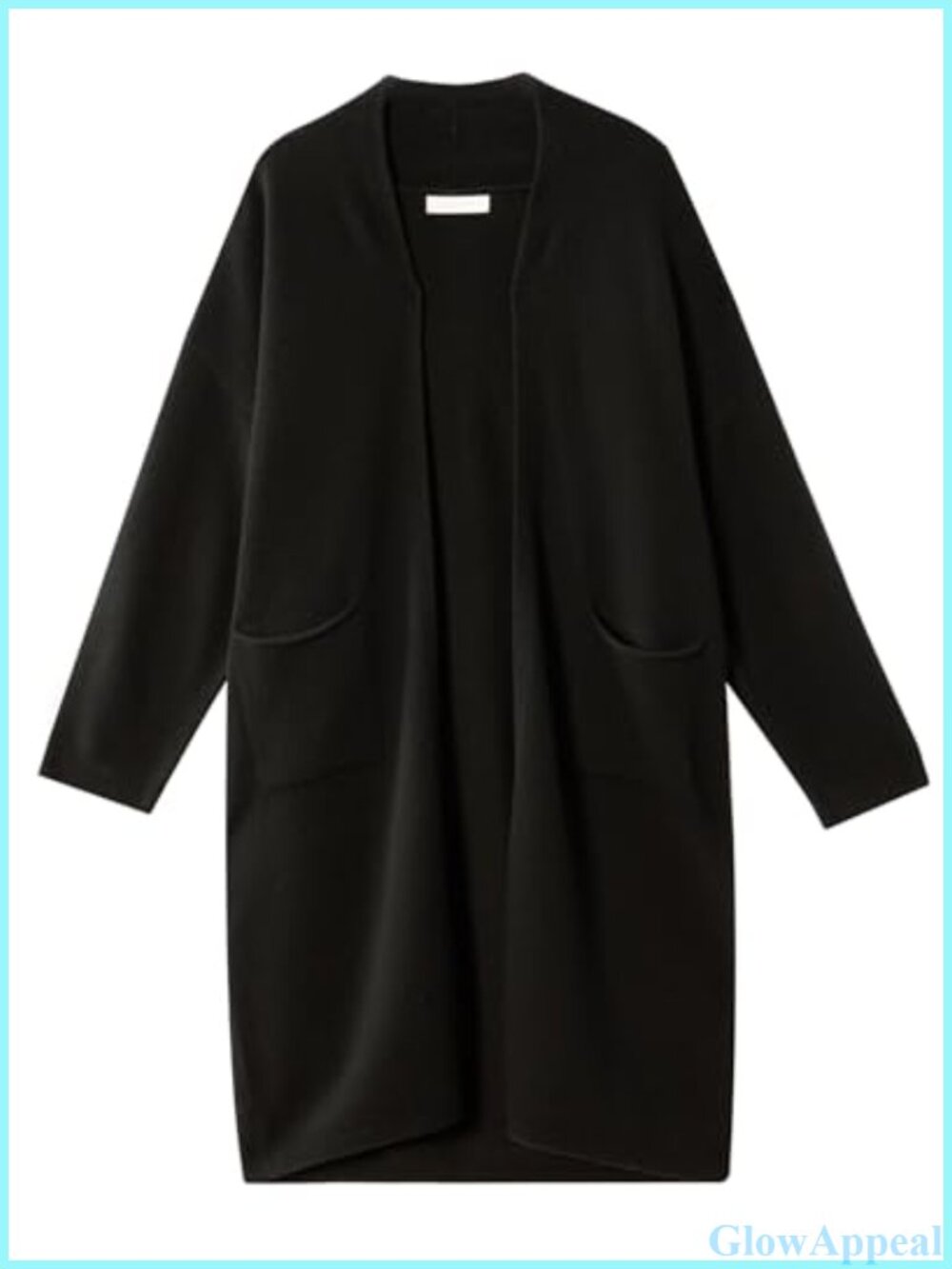 100% Merino Wool Long Cardigan Open Front Sweater